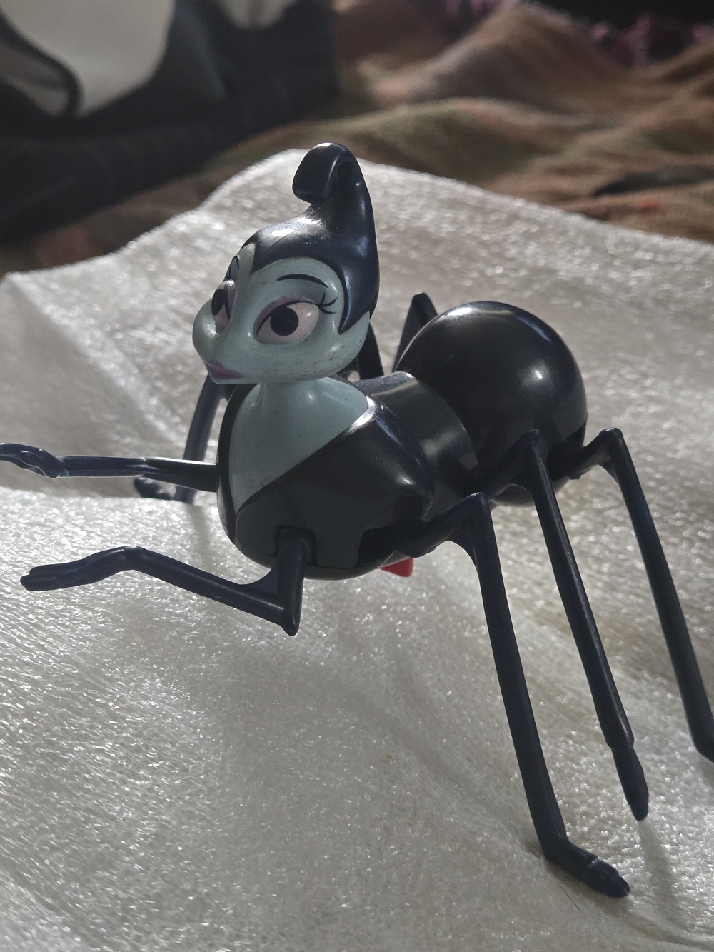 Vintage 98 McDonald's Happy Meal Toy Rosie the Black Widow From A Bug's Life